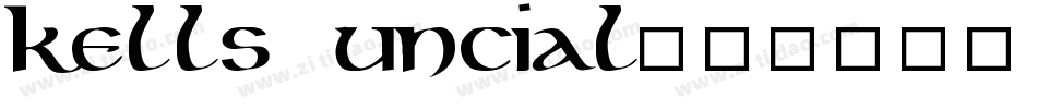 kells uncial字体转换